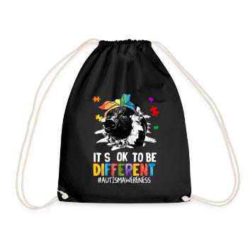 Autisme Cadeau Autiste Asperger TDAH Autisme - Sac de sport léger - noir - Devant