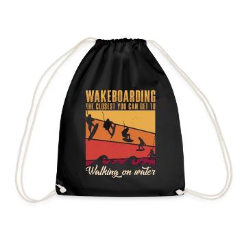 Wakeboard WakeboardIng Wakeboarder Cadeau - Sac de sport léger - noir - Devant