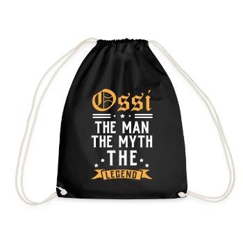 Ostdeutschland Geschenk Osten Ossi DDR Ostalgie - Turnbeutel - Schwarz - Vorne