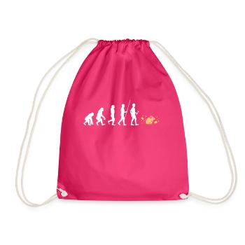Maus - Turnbeutel - Fuchsia - Vorne