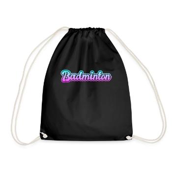 badminton - Turnbeutel - Schwarz - Vorne