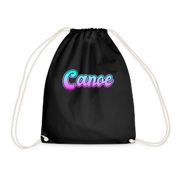 Canoe canoe - Drawstring Bag - black - Front