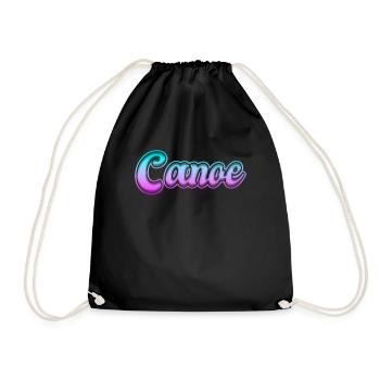 Canoe canoe - Drawstring Bag - black - Front
