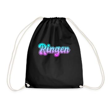 Ringen - Turnbeutel - Schwarz - Vorne