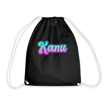 Kanu - Turnbeutel - Schwarz - Vorne
