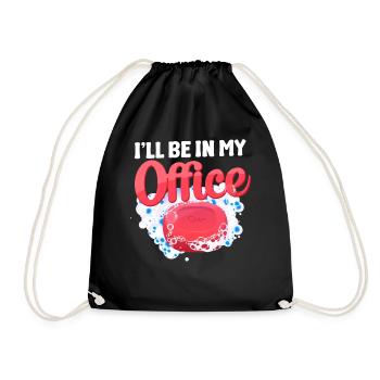 Fabrication de savon Artisanat Je serai dans mon - Sac de sport léger - noir - Devant