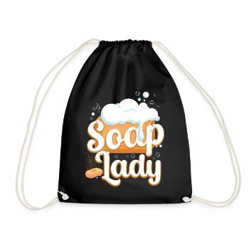 Soap Making Crafting Soap Lady - Turnbeutel - Schwarz - Vorne