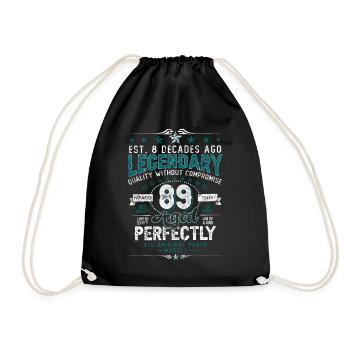 Vintage Legendary - Aged perfectly 30th Birthday - Drawstring Bag - black - Front