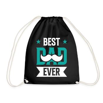 Meilleur père de tous les temps Papa Papa Fête des Pères - Sac de sport léger - noir - Devant