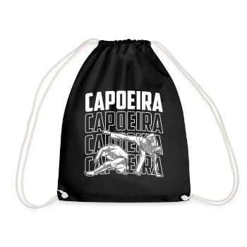 Capoeira Hobby Brazilian Training Martial Arts - Drawstring Bag - black - Front