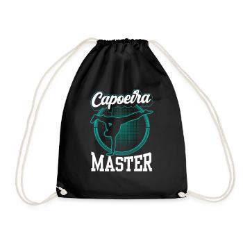Capoeira Master Hobby Brazilian Martial Arts - Drawstring Bag - black - Front