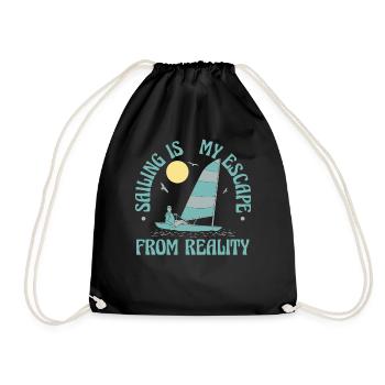 Voilier Marin Voilier Voilier Voilier Yacht - Sac de sport léger - noir - Devant