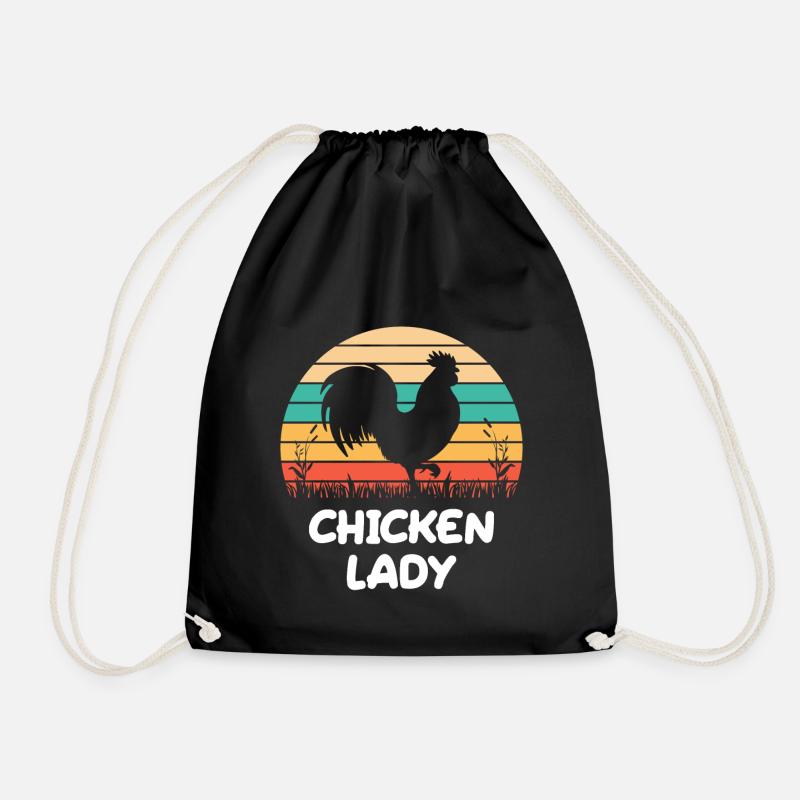 Chicken Lady - Turnbeutel - Schwarz