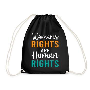 Les droits des femmes sont des droits humains - Féminisme - Sac de sport léger - noir - Devant