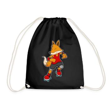 Fuchs Rollschuhfahren Rollschuhe - Turnbeutel - Schwarz - Vorne