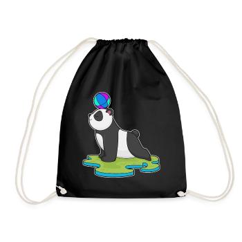 Panda Yoga Gymnastique - Sac de sport léger - noir - Devant