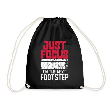 Ultramarathon Ultra Marathon Runner - Drawstring Bag - black - Front