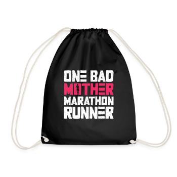 A Bad Mother Marathon Runner - Femmes - Sac de sport léger - noir - Devant