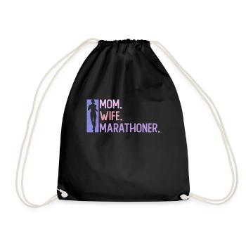 Mère. Femme. Marathonien. - Femmes - Sac de sport léger - noir - Devant