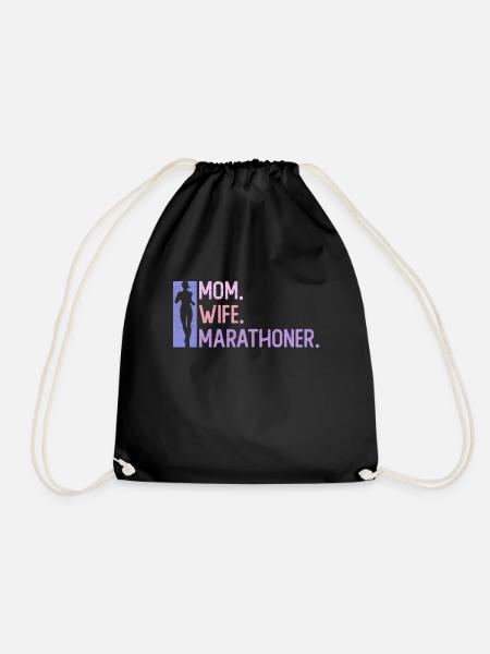 Mère. Femme. Marathonien. - Femmes - Sac de sport léger - noir