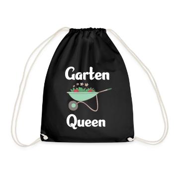 Garten Queen Schubkarre - Turnbeutel - Schwarz - Vorne