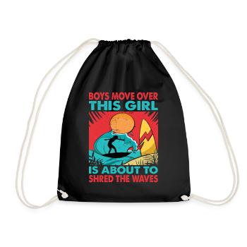 Les garçons se déplacent sur Cette fille est sur le point de déchiqueter le wav - Sac de sport léger - noir - Devant