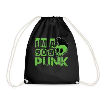 I'm A 90's Punk - Gothic - Concert - Nineties - Re - Turnbeutel - Schwarz - Vorne