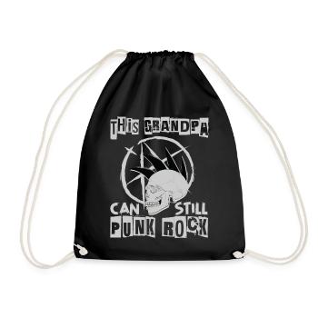 This Grandma Can Still Punk Rock - Gothic - Concer - Drawstring Bag - black - Front