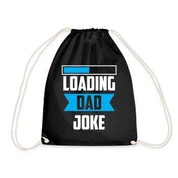 Dad Joke Papa Joke Jokes Father - Drawstring Bag - black - Front