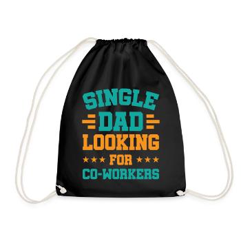 Père célibataire Papa Papa Parent célibataire - Sac de sport léger - noir - Devant
