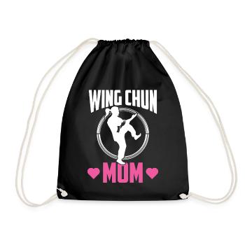 Wing Chun Mother Martial Arts Martial Arts Trainer - Drawstring Bag - black - Front