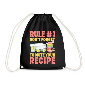 Soap Making Crafting Rule #1 Don't - Drawstring Bag - black - Front