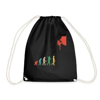 Climbing Mountaineering Bouldering Mountaineers Outdoor - Drawstring Bag - black - Front