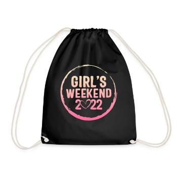 Girls Weekend 2022 Shirt, Trinken für Frauen - Turnbeutel - Schwarz - Vorne