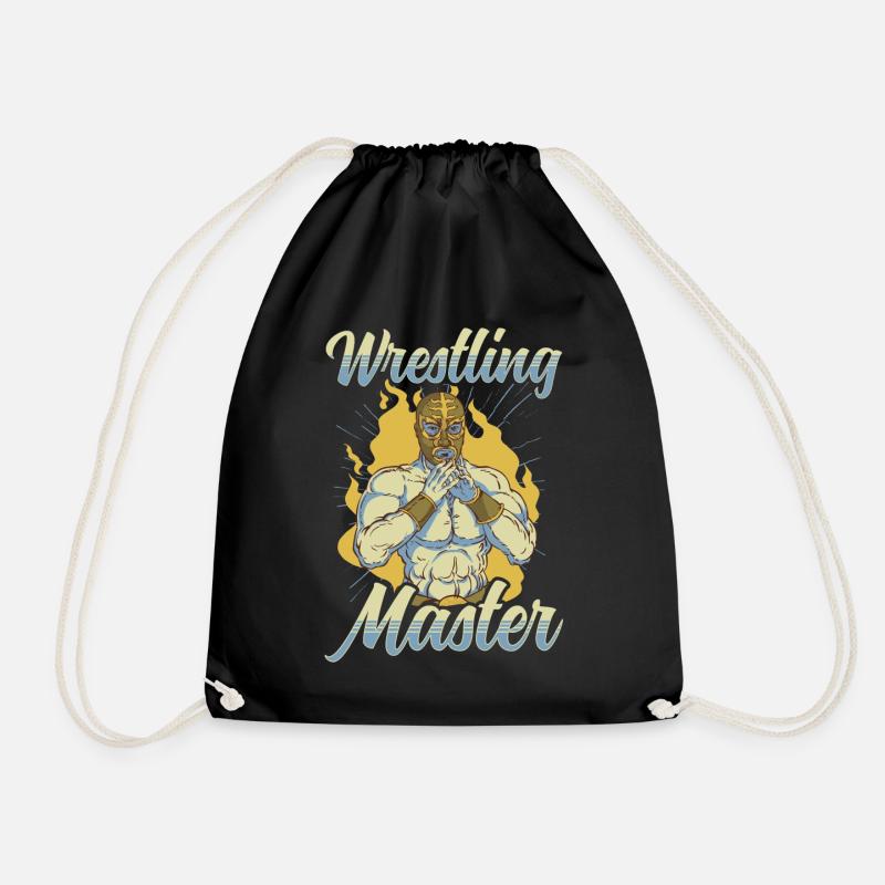Meister Im Ringen Wrestler Ringkampf Ringer - Turnbeutel - Schwarz