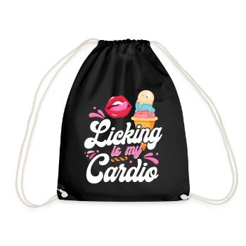 Le léchage de cône de crème glacée est mon - Sac de sport léger - noir - Devant