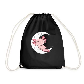 Dormez beaucoupl Les amateurs d’axolotl doux animaux se détendent - Sac de sport léger - noir - Devant