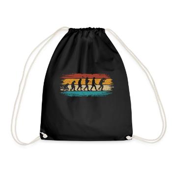 Photographer Retro Photography Camera Photographer - Drawstring Bag - black - Front