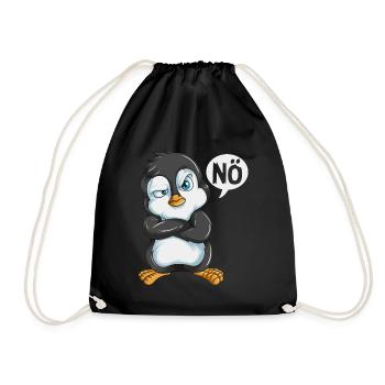 Kaiserpinguin sagt Nö Unterwasserwelt Ozean Böse - Turnbeutel - Schwarz - Vorne