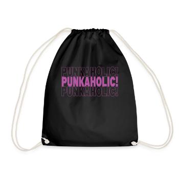 Punkaholic! - Gothique - Goth - Concert - Funny Puns - Sac de sport léger - noir - Devant