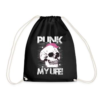 Punk Ma Vie! - Gothique - Gothique - Concert - Drôle - Sac de sport léger - noir - Devant