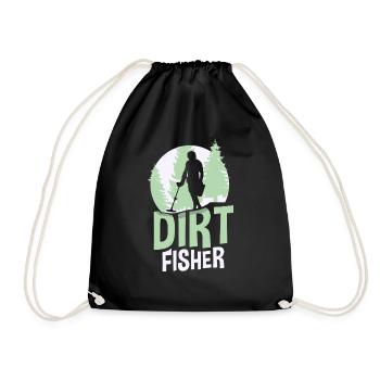 Dirt Fischer Metal Detecting Dirt Fishing - Turnbeutel - Schwarz - Vorne