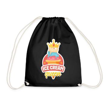 Crème glacée Cone Crown Crème glacée - Sac de sport léger - noir - Devant