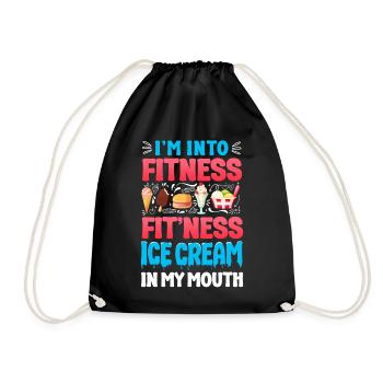 Ice Cream Cone Popsicle I'm Into - Drawstring Bag - black - Front