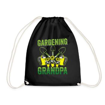 Jardinage Grand-père Grand-père Jardinier - Sac de sport léger - noir - Devant