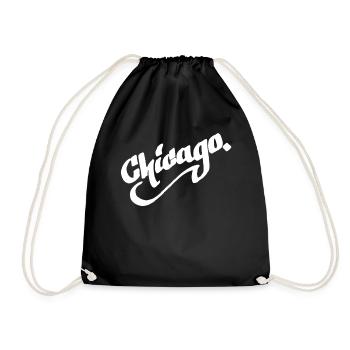 Chicago City Graffiti Street Art HandStyle USA Hip - Turnbeutel - Schwarz - Vorne