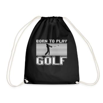 Golf - Turnbeutel - Schwarz - Vorne