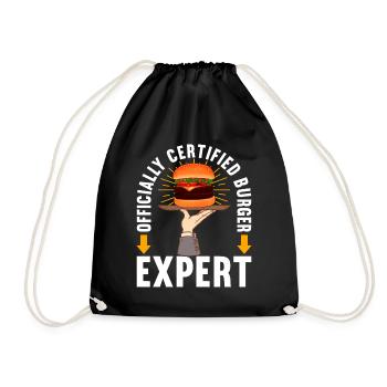 Hamburgers de restauration rapide - Sac de sport léger - noir - Devant