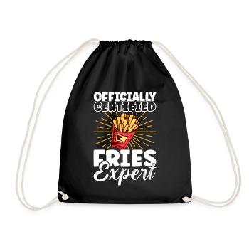 Hamburgers de restauration rapide - Sac de sport léger - noir - Devant