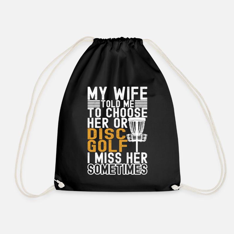 Disc Golf Disc Golfer - Turnbeutel - Schwarz